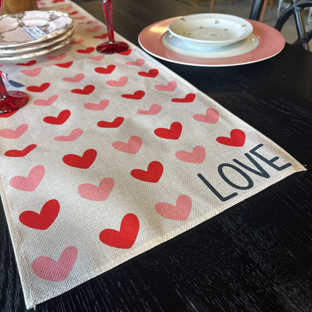 Hearts Table Runner