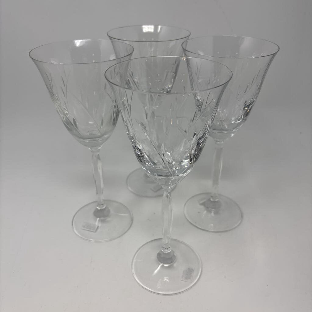 Crystal Wine Stems Set 4