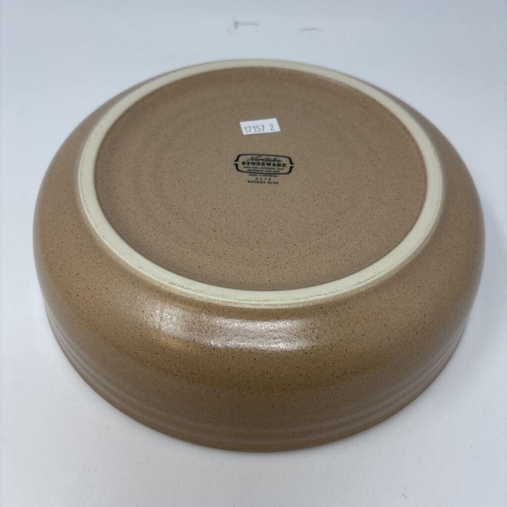 Noritake Madera Blue Round Baker