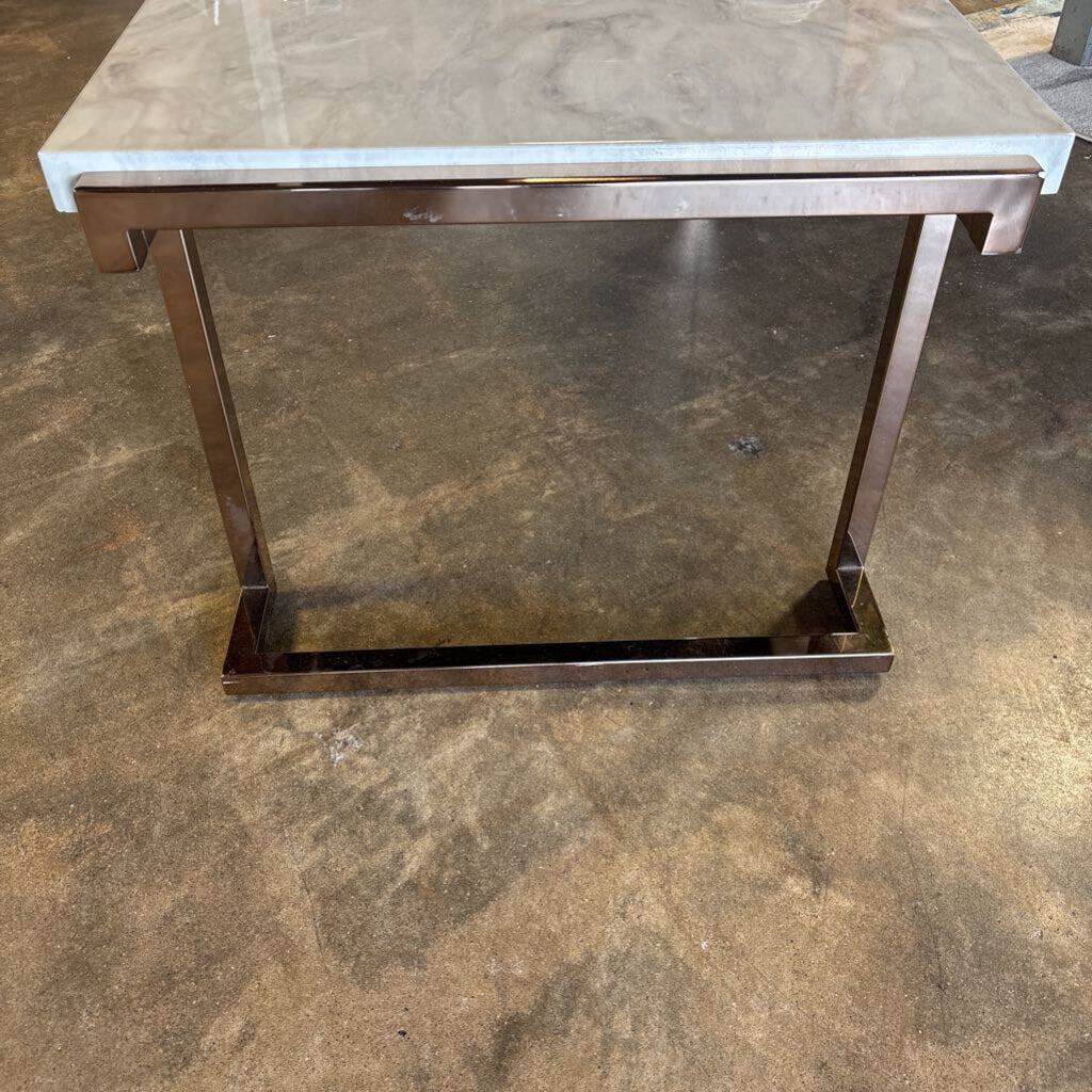Faux Marble Coffee Table 44 X 24 X 17.75