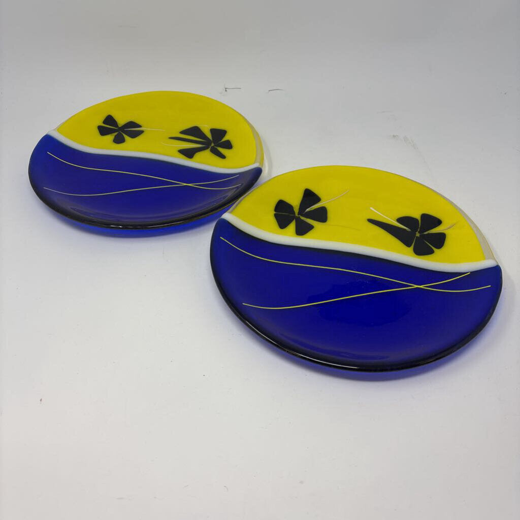 Fused Glass Plates Set 2