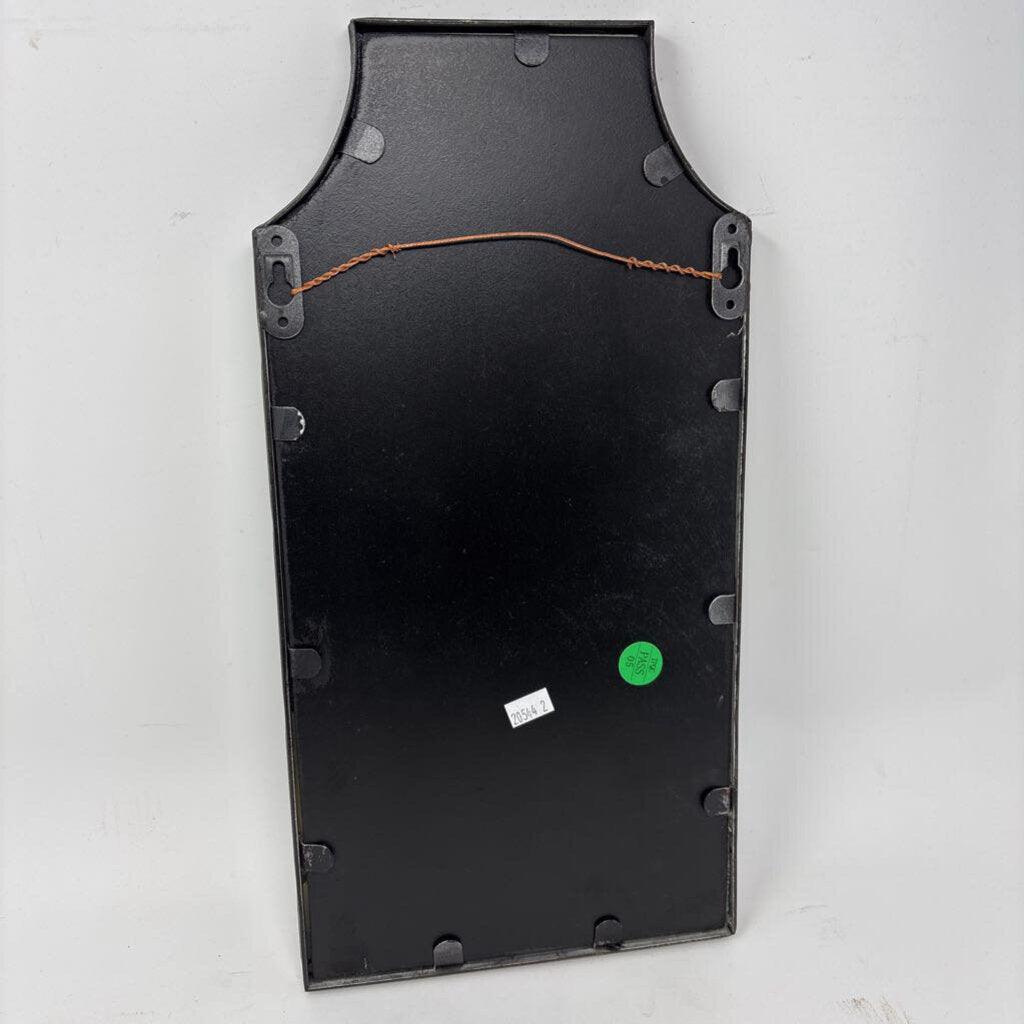 MCM-Style Sunburst Wall Mirror Sconce