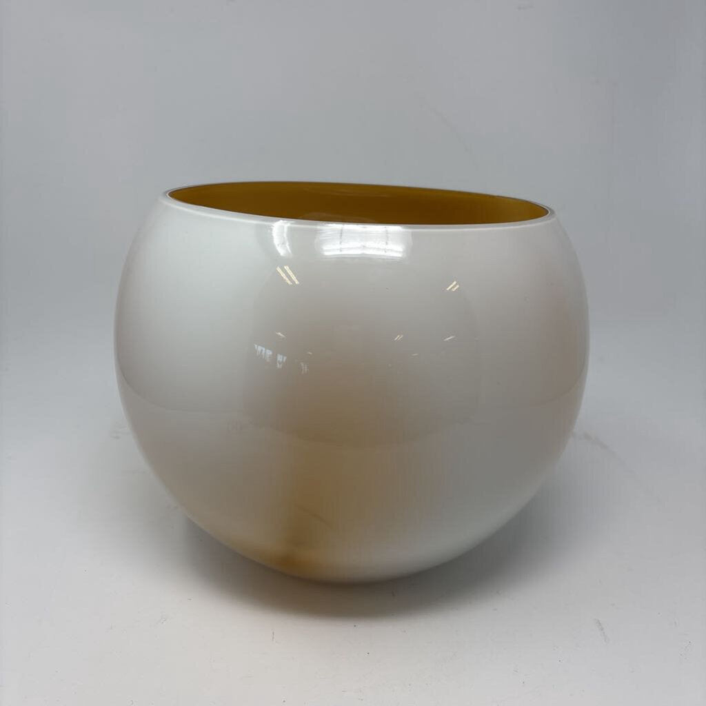 Glass Round Bowl/Vase 7.5"H 10"R