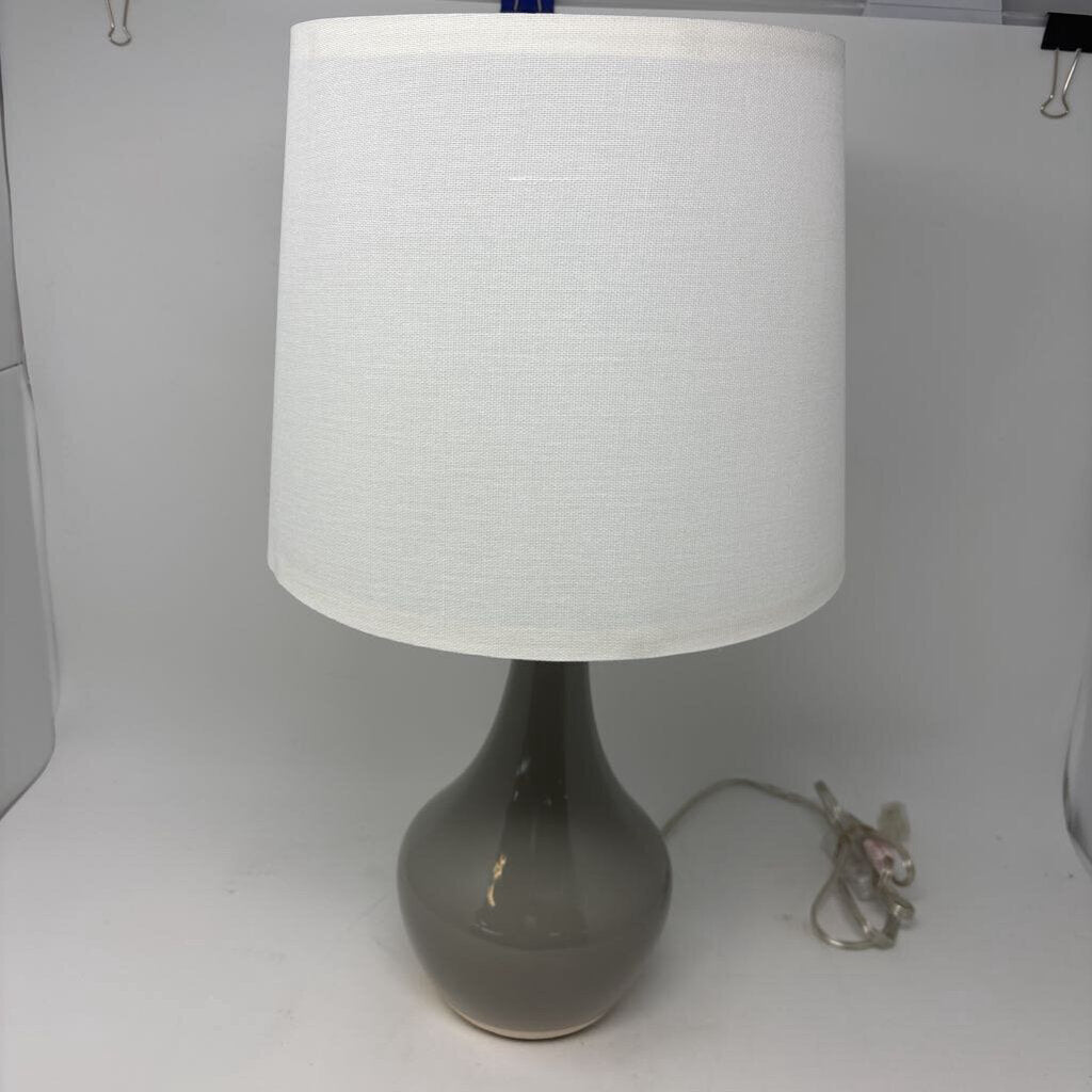 Gray Table Lamp