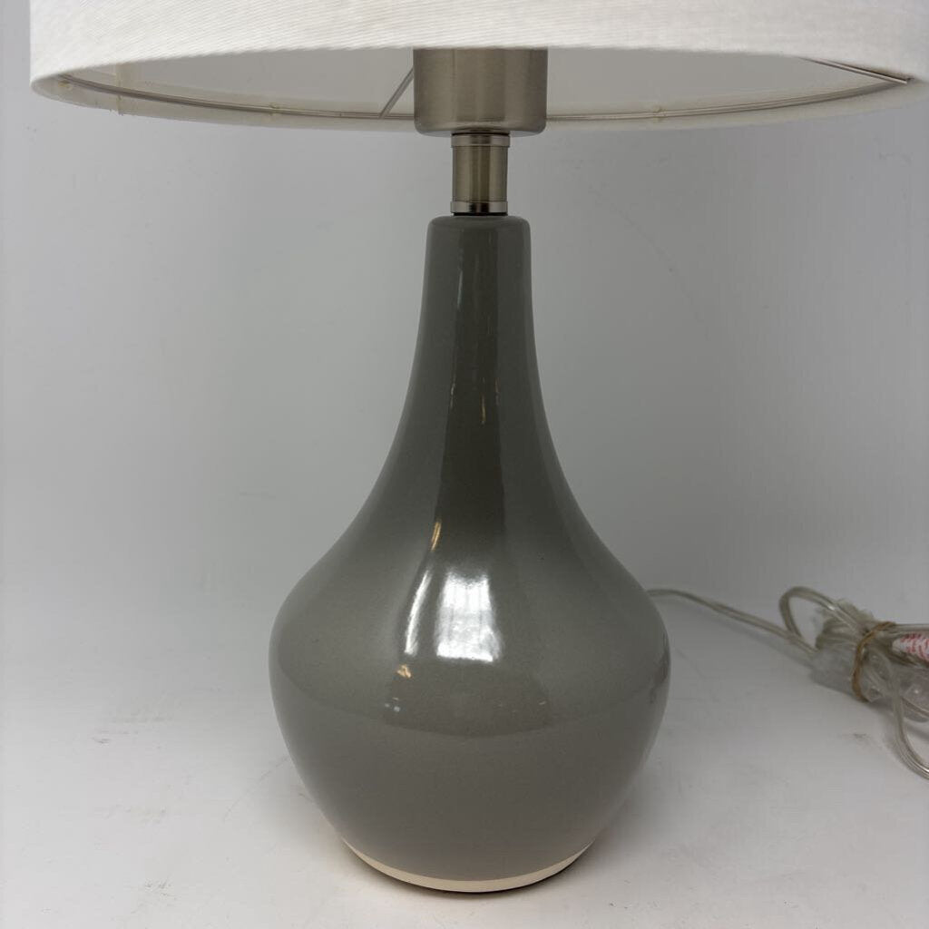 Gray Table Lamp