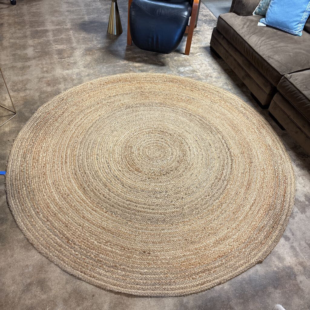 86" Round Jute Rug