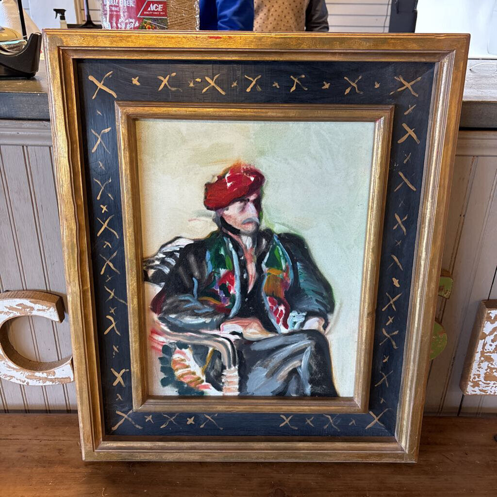 Original Framed Painting The Algerian by Terry Millikan