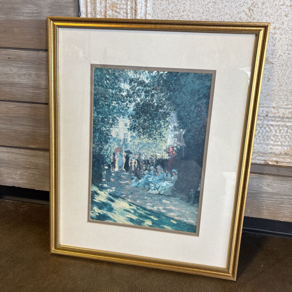 Framed Monet Painting 17.25 X 21.25