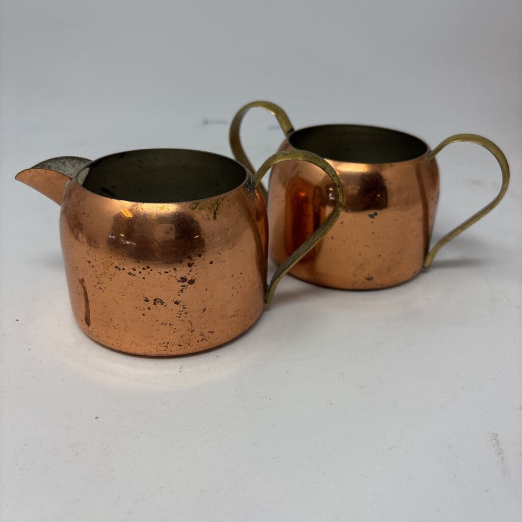 Creamer and Sugar Bowl Set No Lid