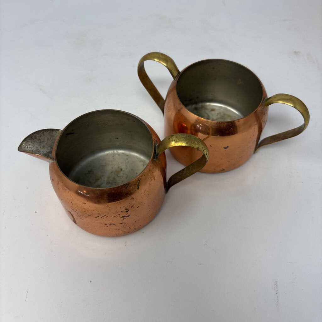 Creamer and Sugar Bowl Set No Lid