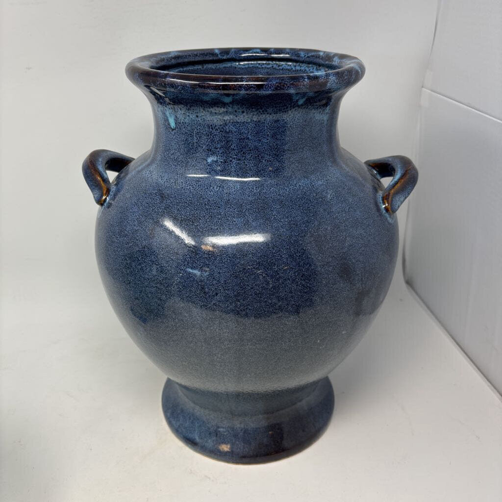 Large Blue Ceramic Vase