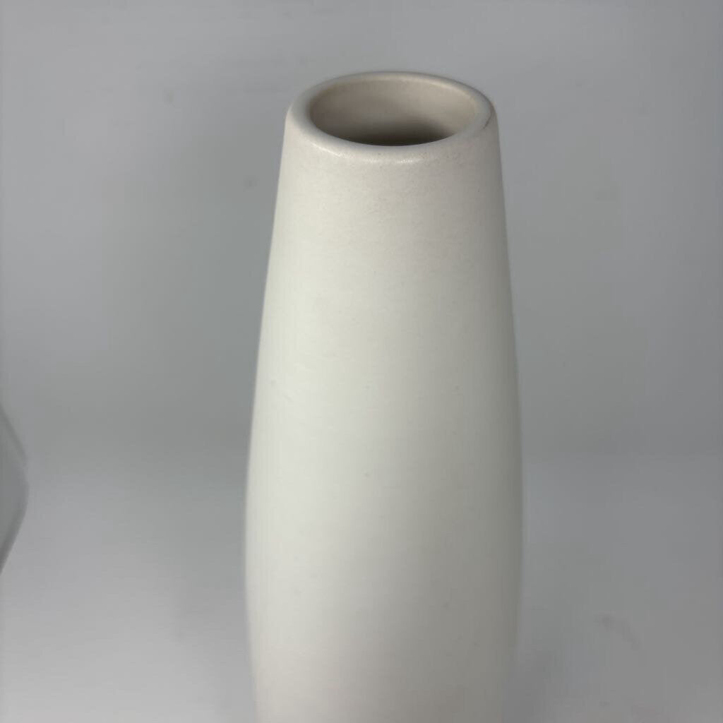Tall White Ceramic Vase