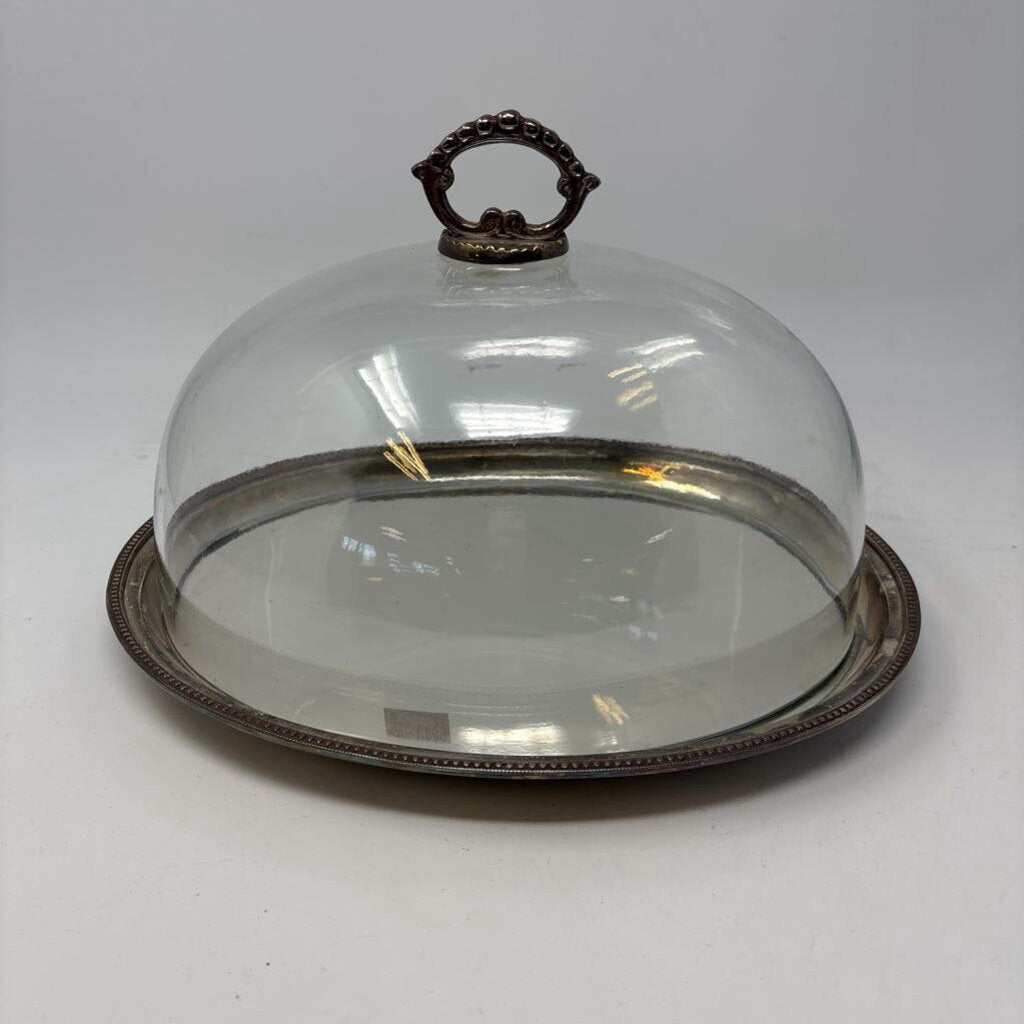 Silver Plate Done Serving Dish