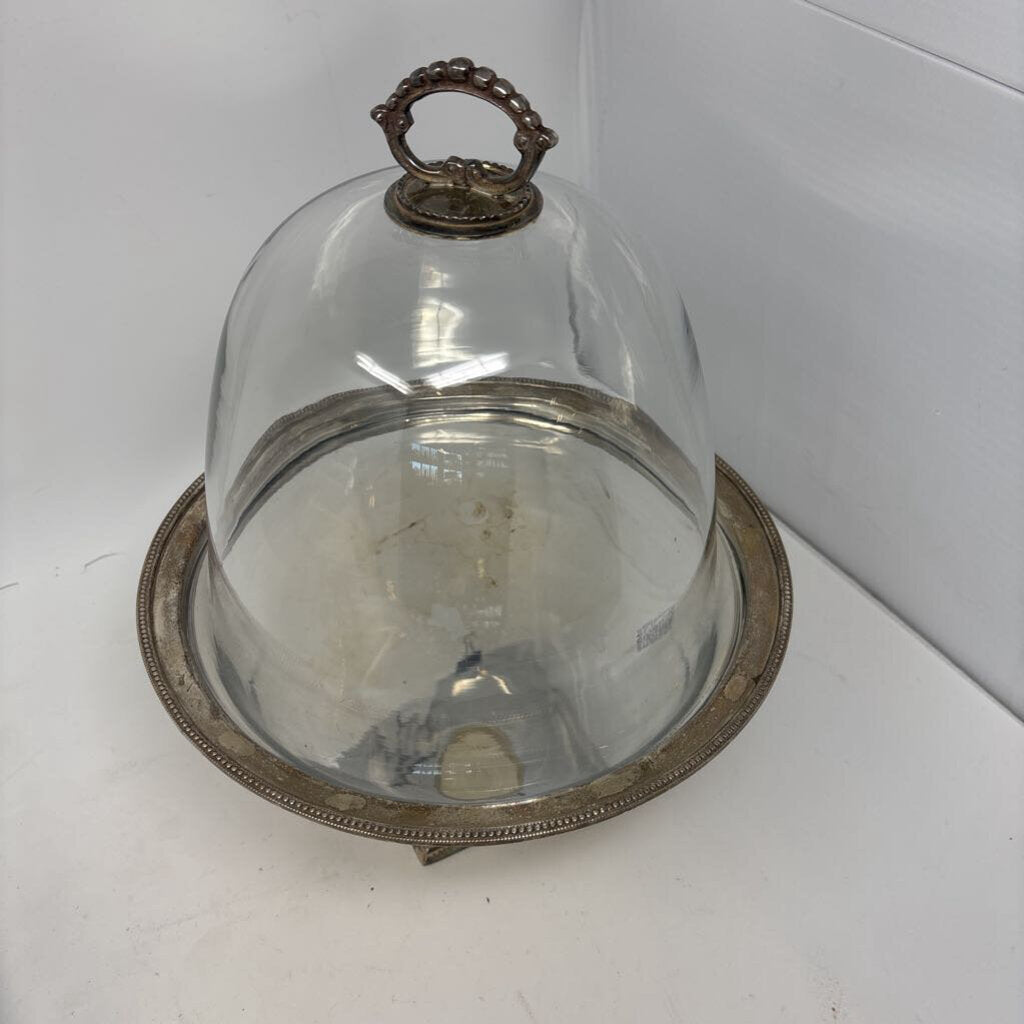 Silver Plate Done Serving Dish