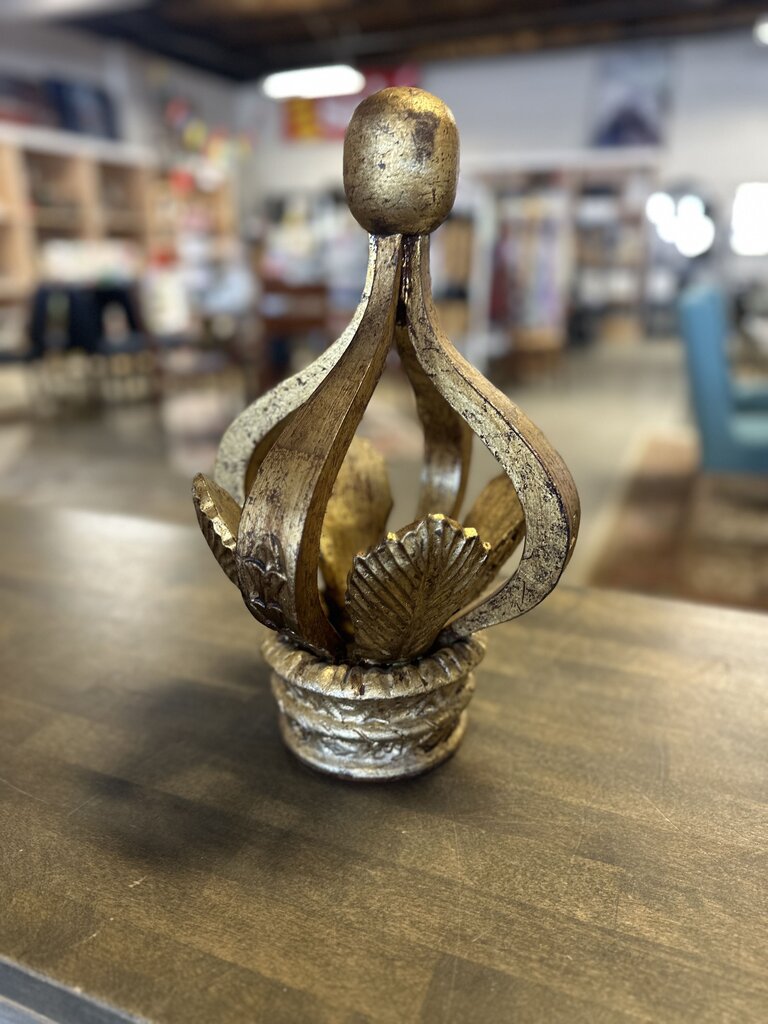 Abstract Gold Crown Decor