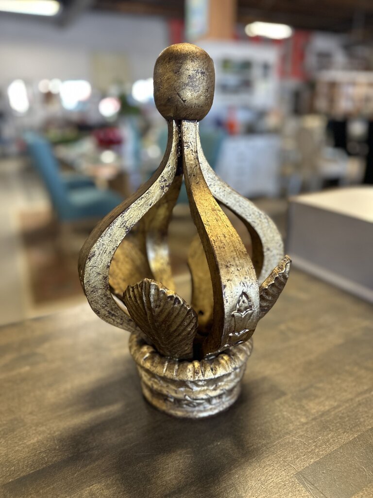 Abstract Gold Crown Decor