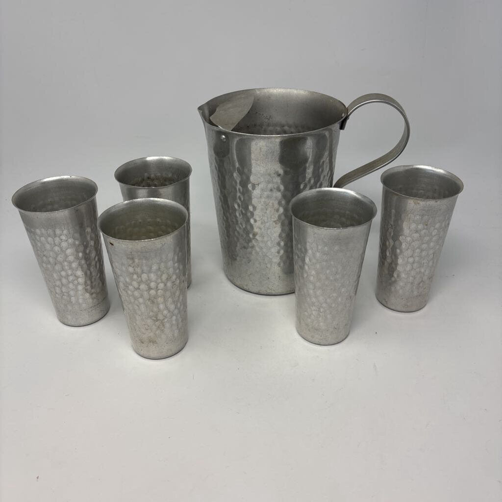Vintage Nasco Pitcher and 5 Tumblers