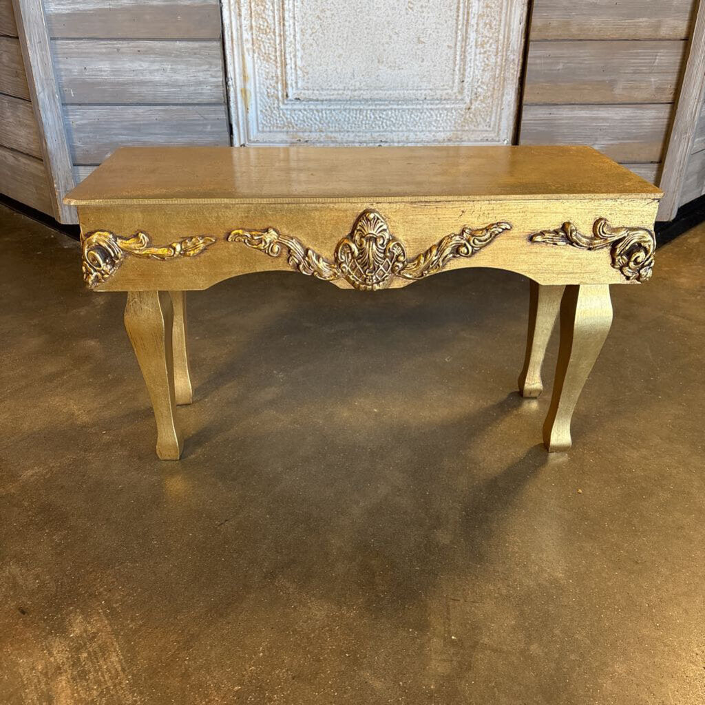 Small Accent Baroque Style Table 26 X 10.5 X 14.75