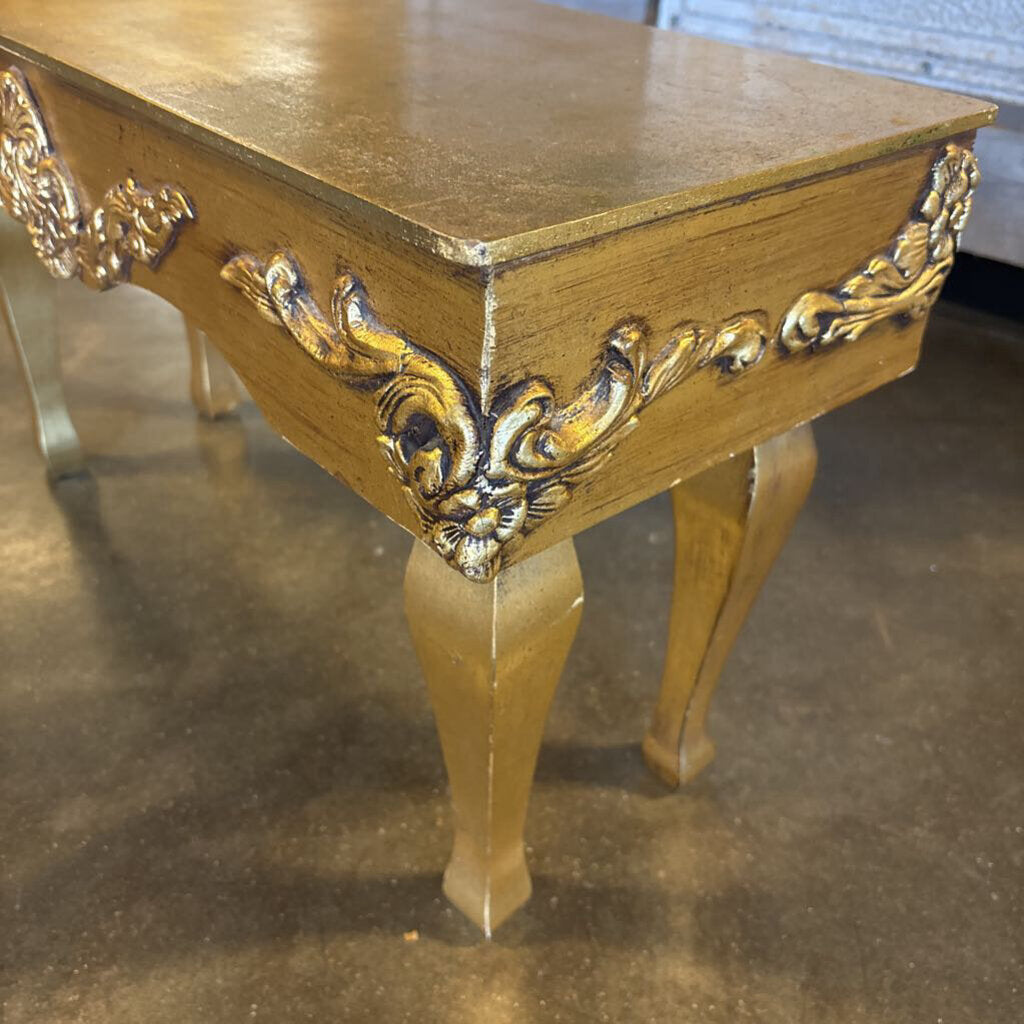 Small Accent Baroque Style Table 26 X 10.5 X 14.75