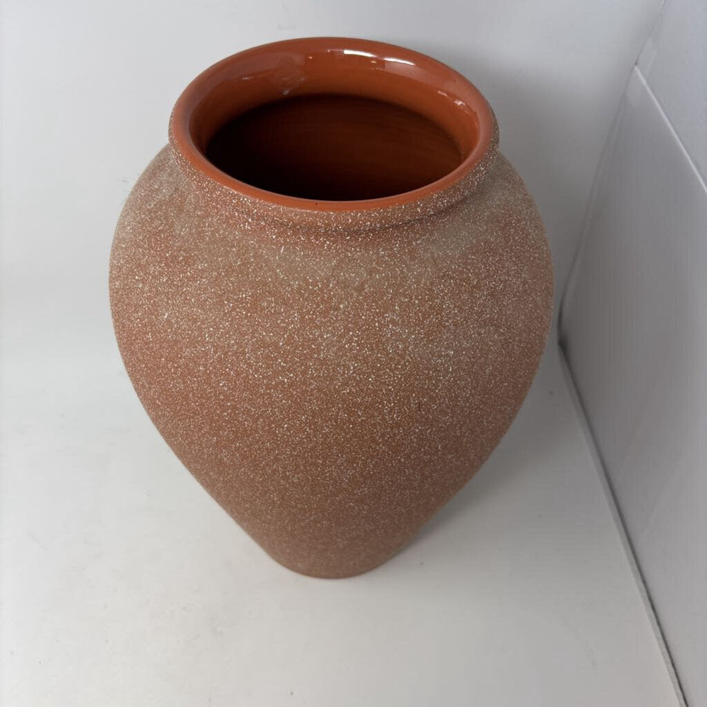 Sandy Finish Pottery Vase