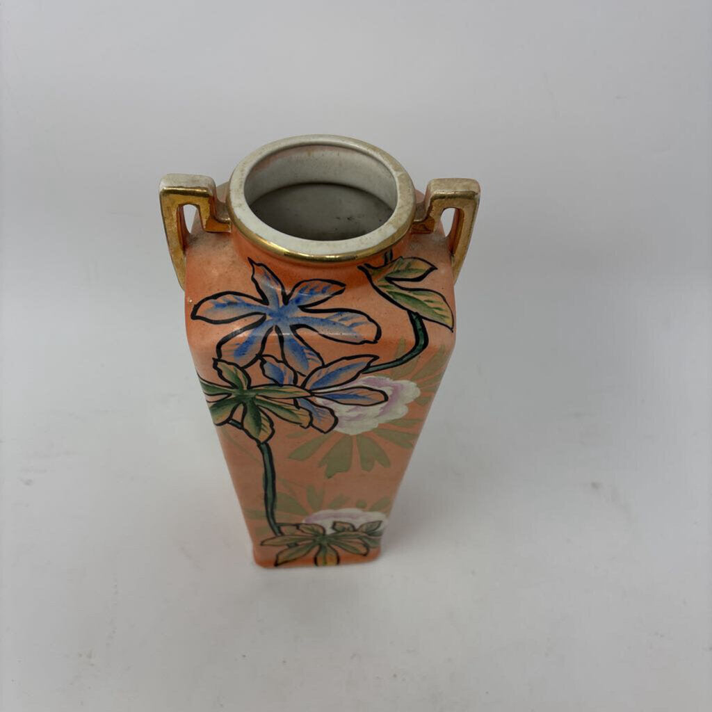 Japanese Hexagonal Shape Porcelain Vase