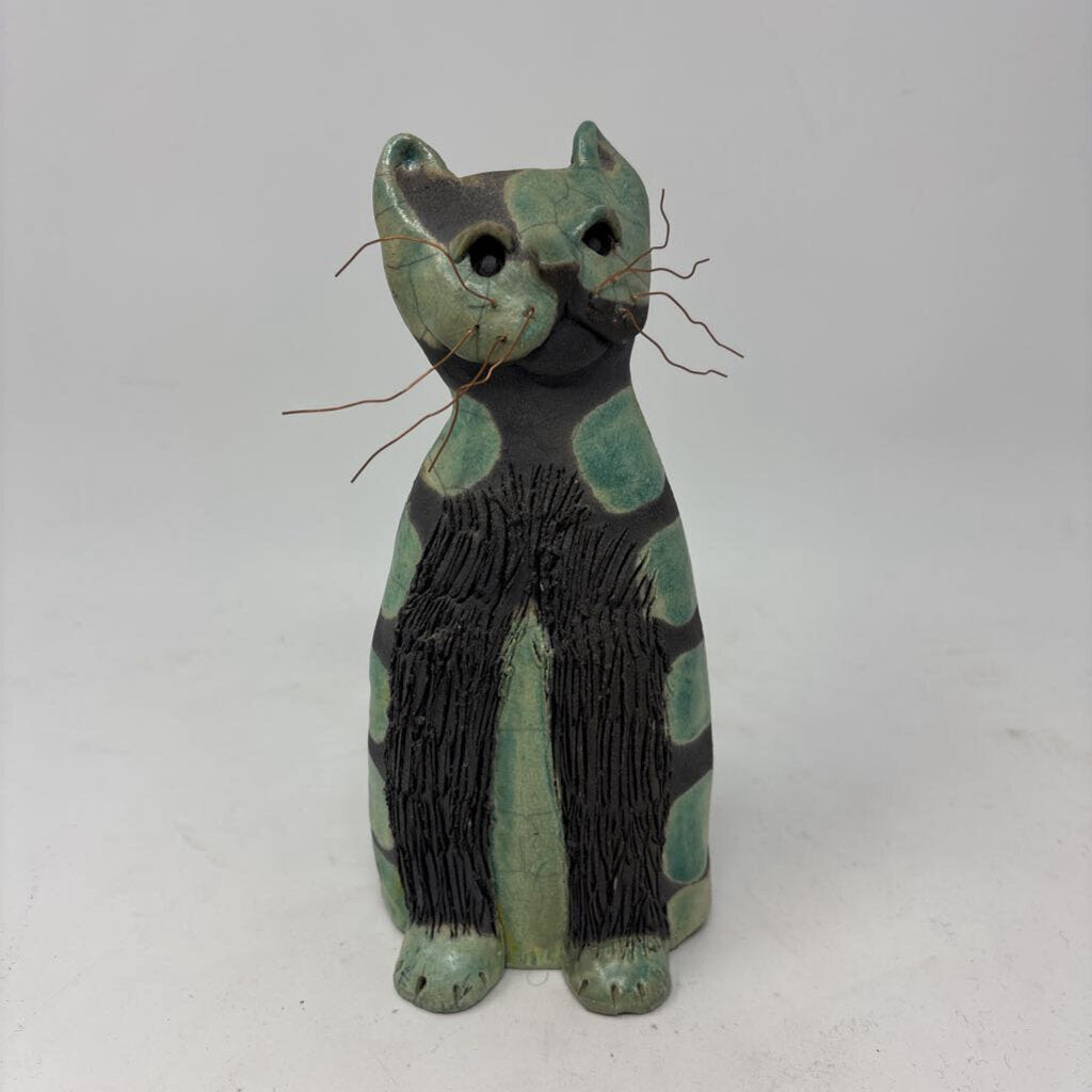 Ceramic Pottery Glazed Cat