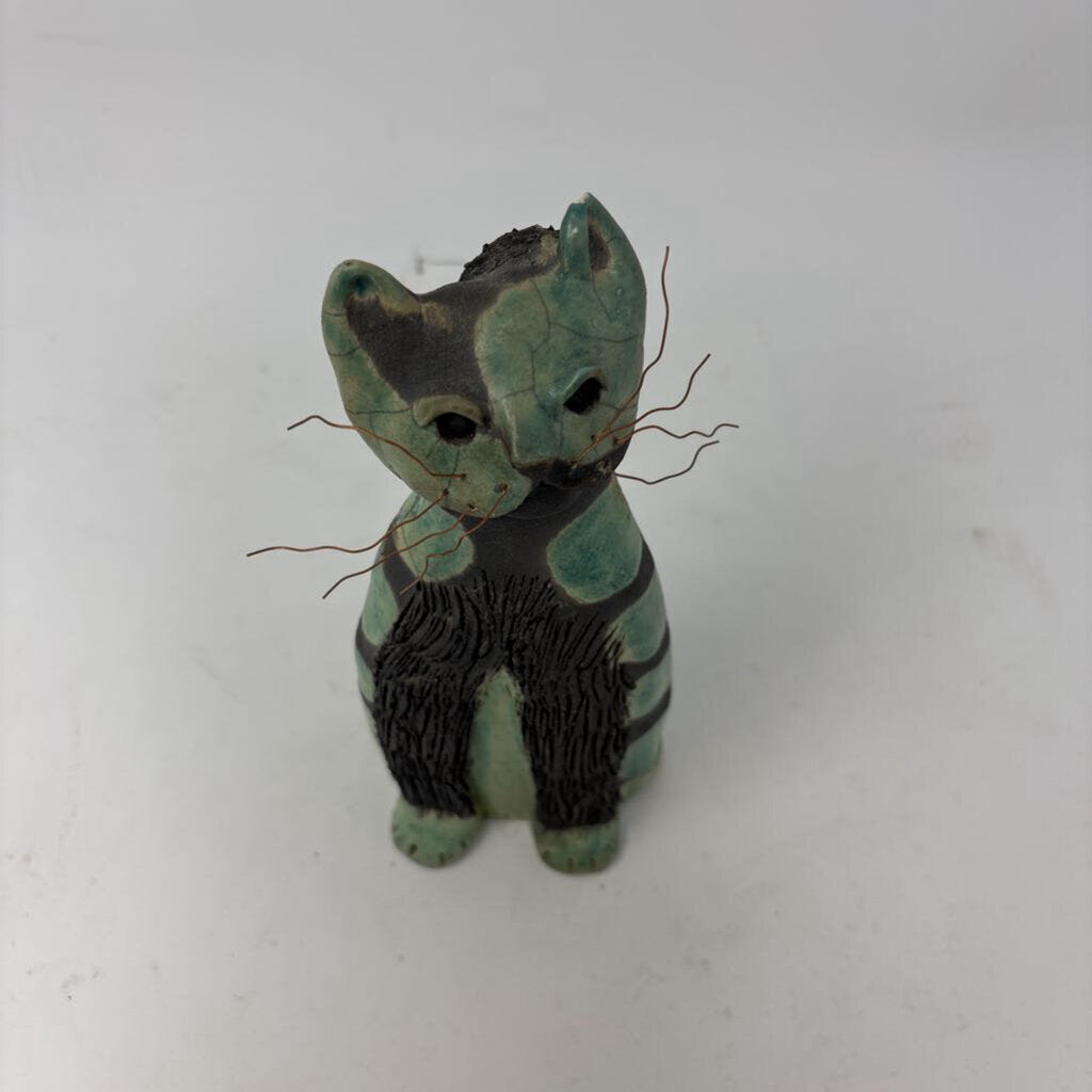 Ceramic Pottery Glazed Cat