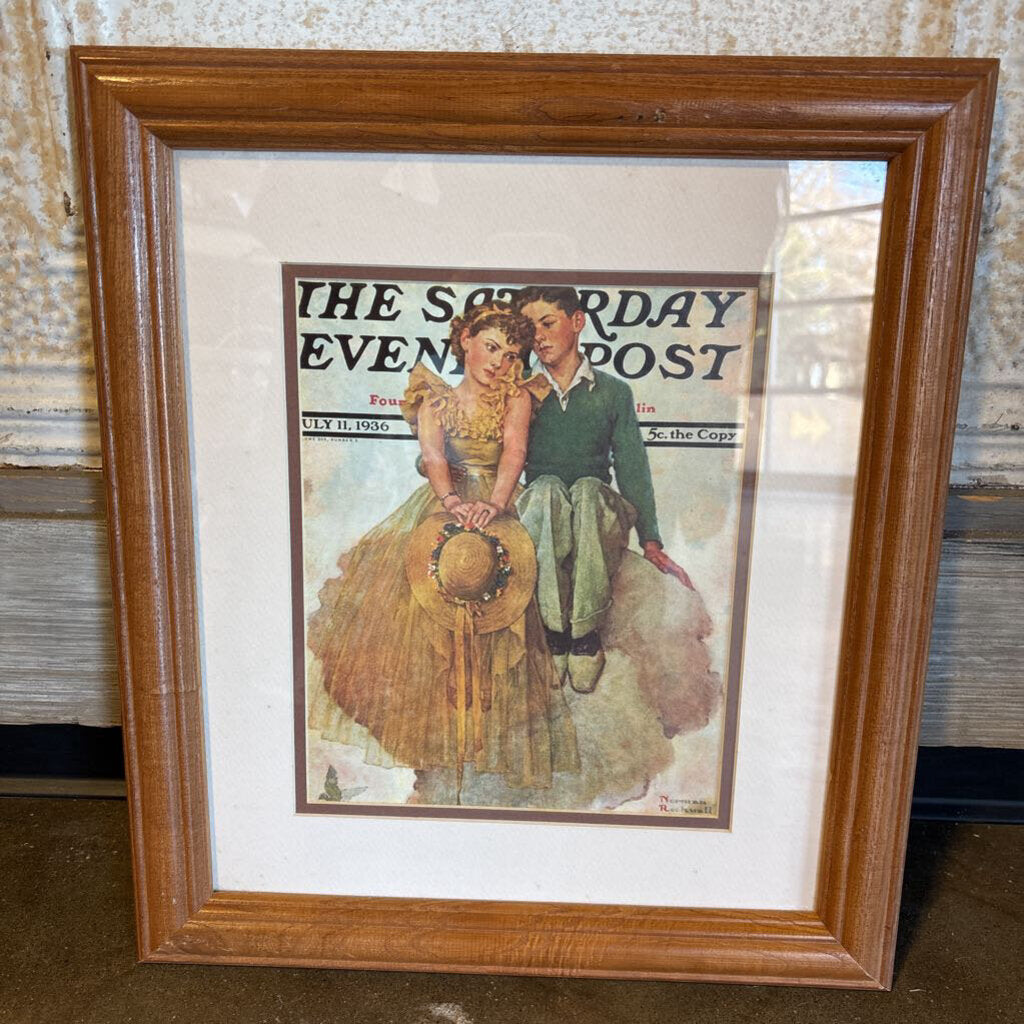 Rockwell Saturday Eve Post Young Love