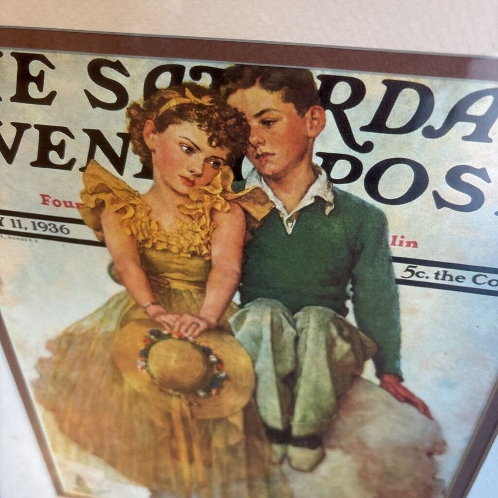 Rockwell Saturday Eve Post Young Love
