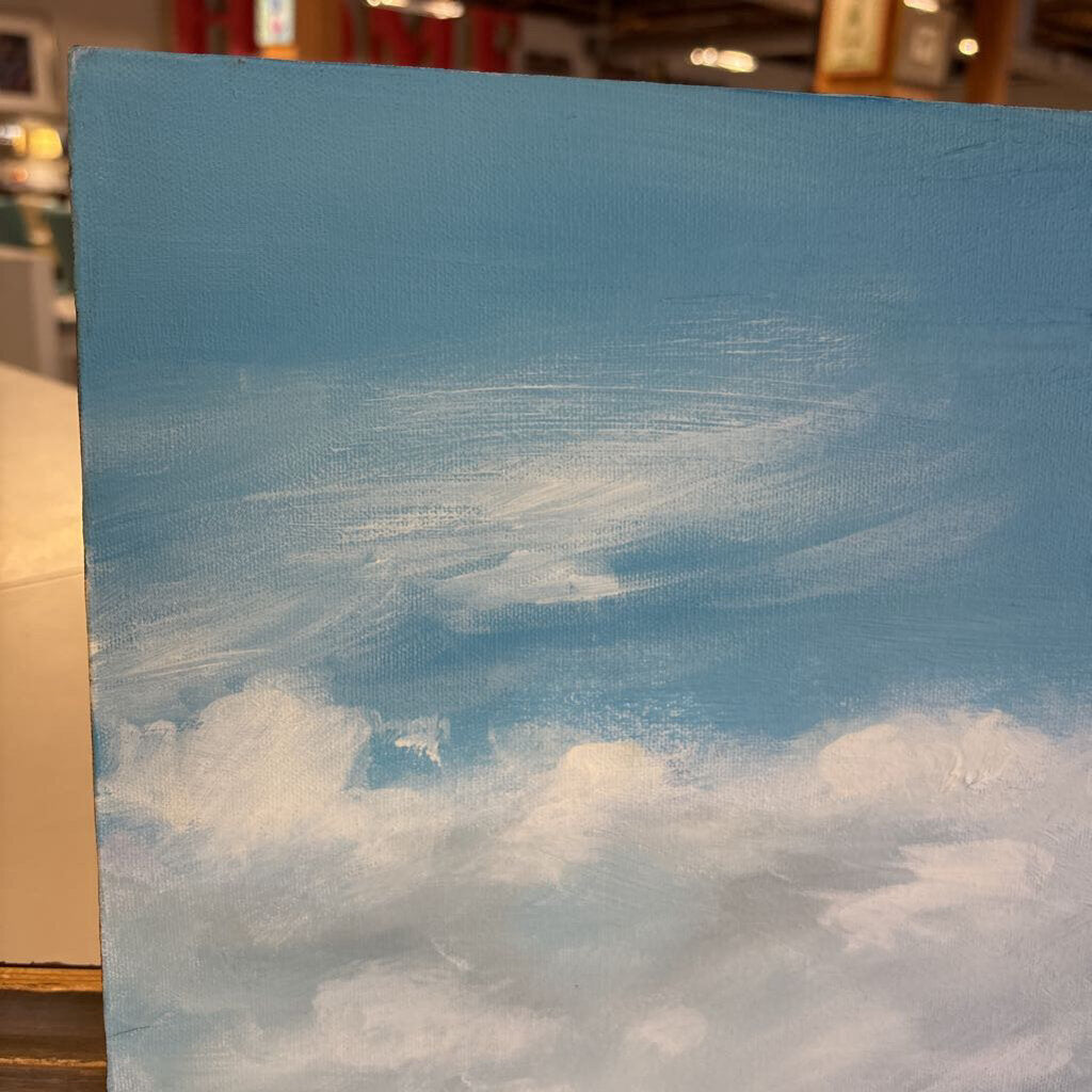 Original Painting of Water Fountains In Park 36 X 48