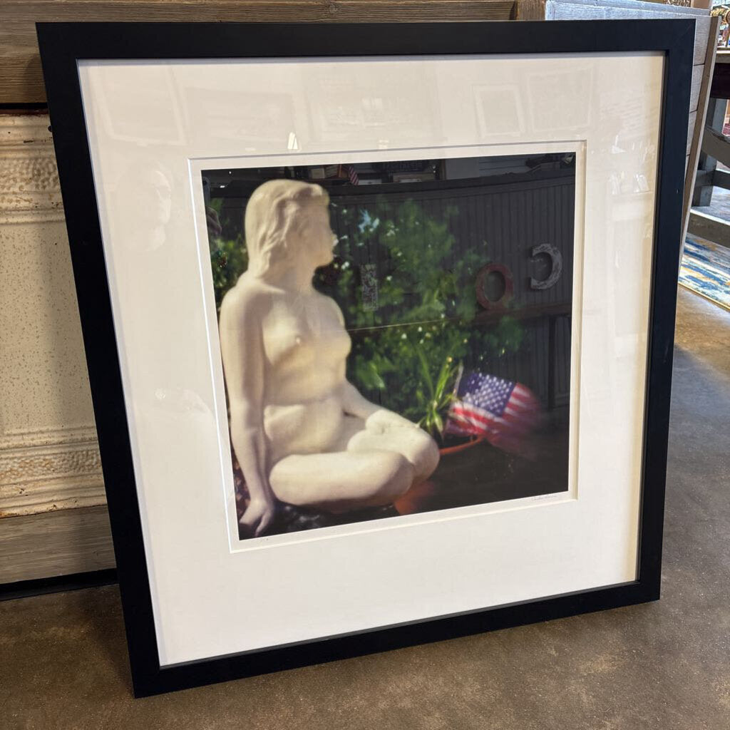 Female Nude with Flag 34.75 X 37