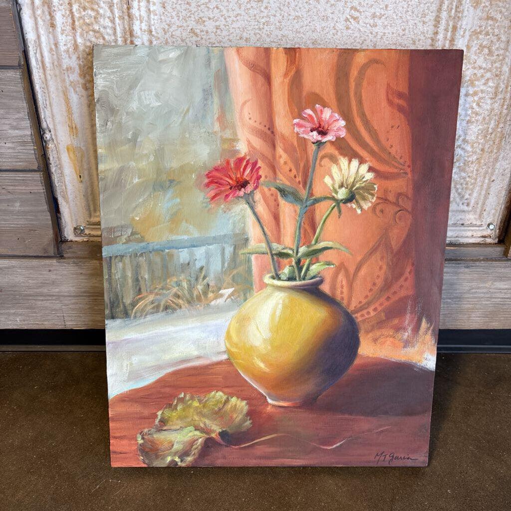 Original Painting Flowers in Vase 16 X 20