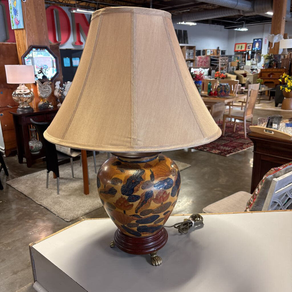 Asian Inspired Floral Table Lamp