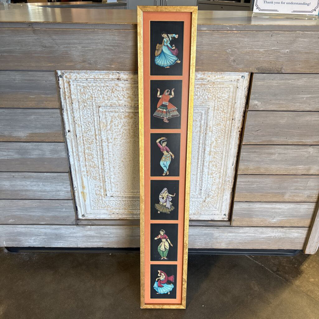 Nirmal Dancing Ladies Vertical Wall Art