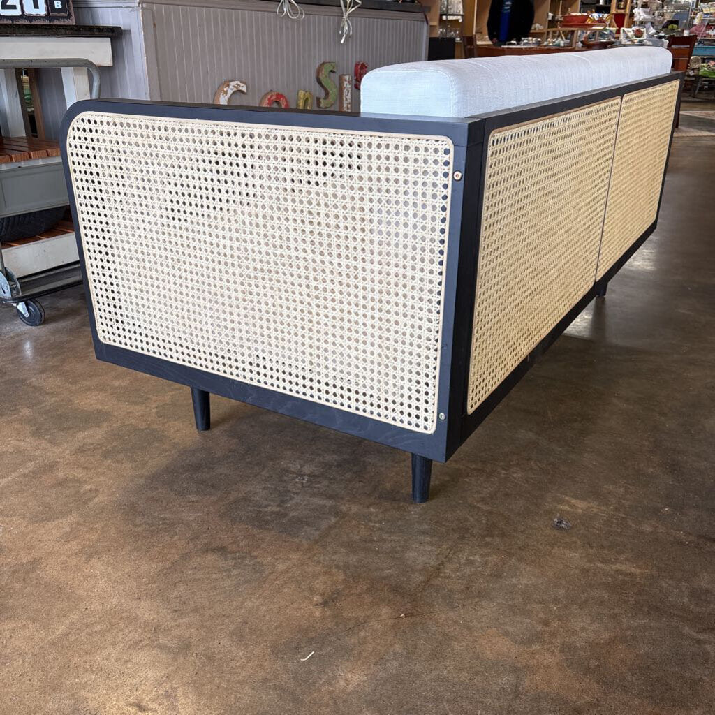 French Cane Daybed & Zippered Cushions