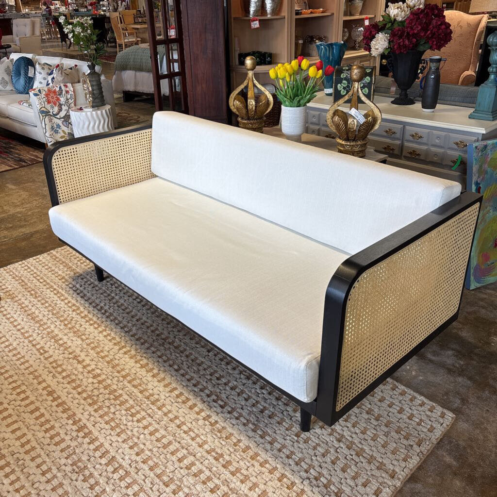 French Cane Daybed & Zippered Cushions