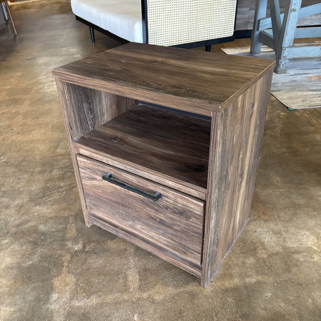 One Shelf One Drawer End Table