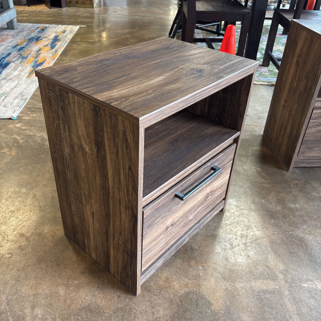 One Shelf One Drawer End Table