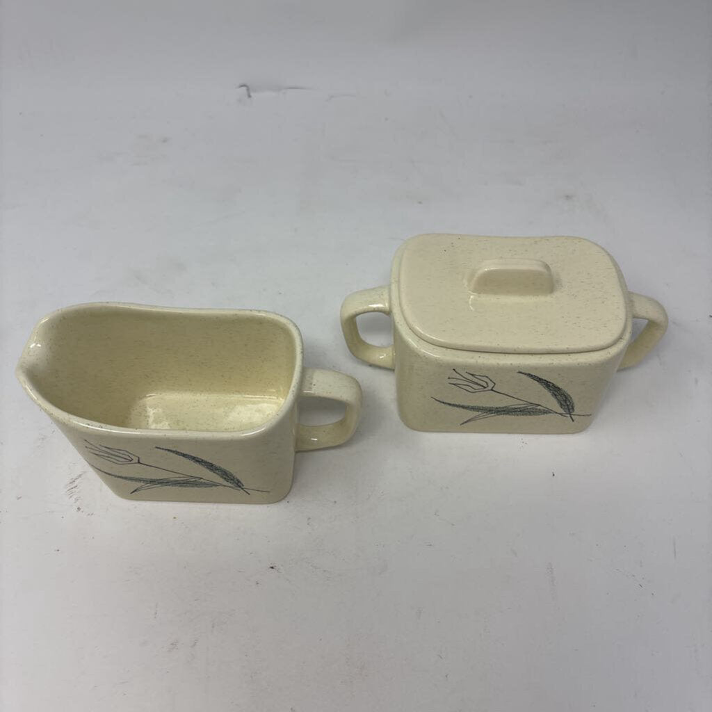 Lidded Butter Creamer &Sugar Dish