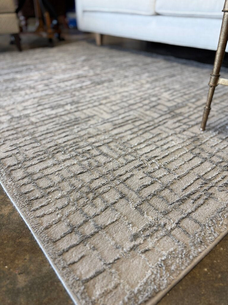 5 x 8 Gray Tufted Texture Rug