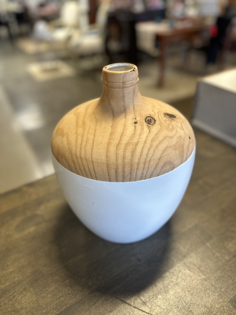 Ceramic Wood Dipped Jug