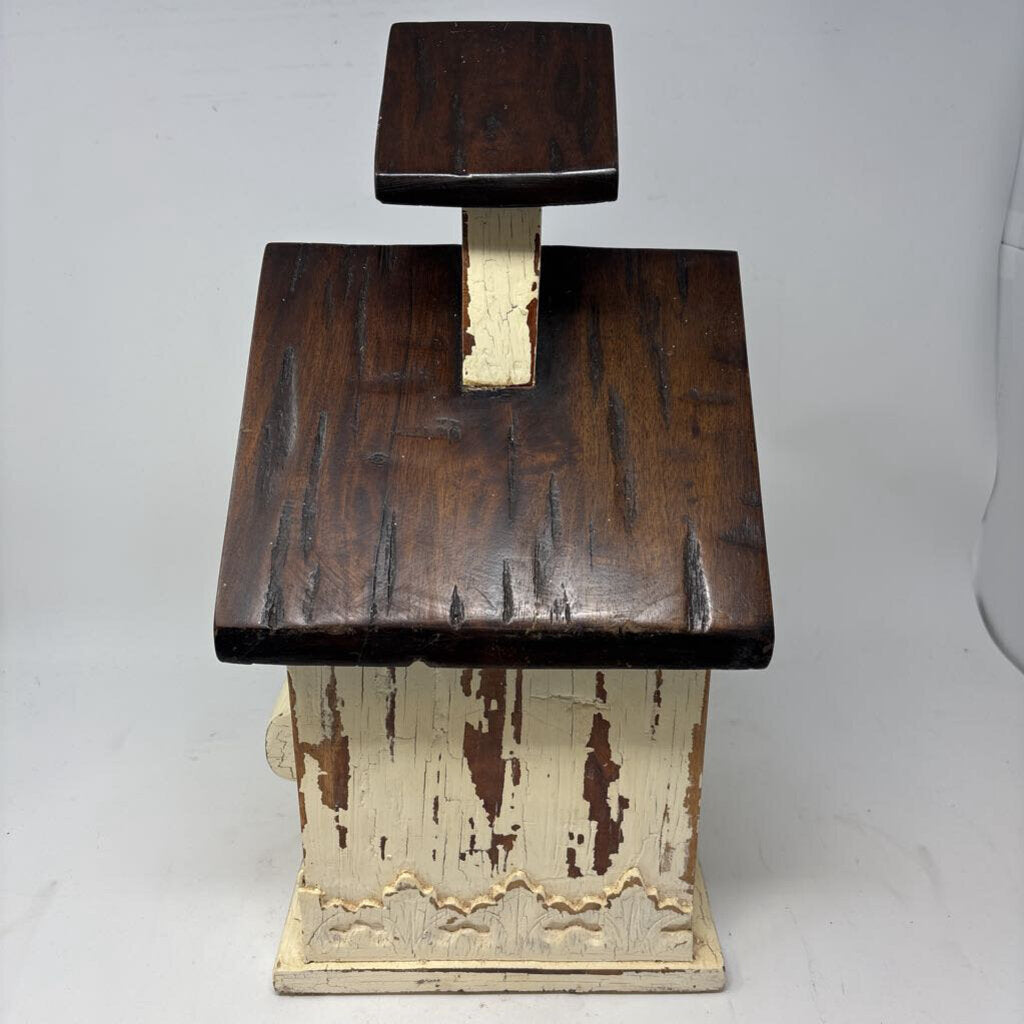 Rustic Wood Church Deco Birdhouse