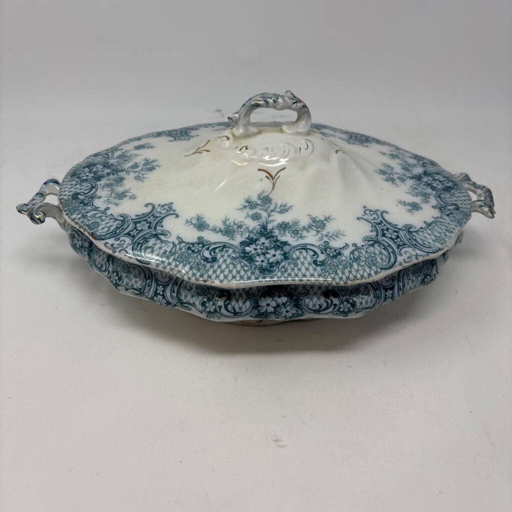 Antique English Transferware New Wharf