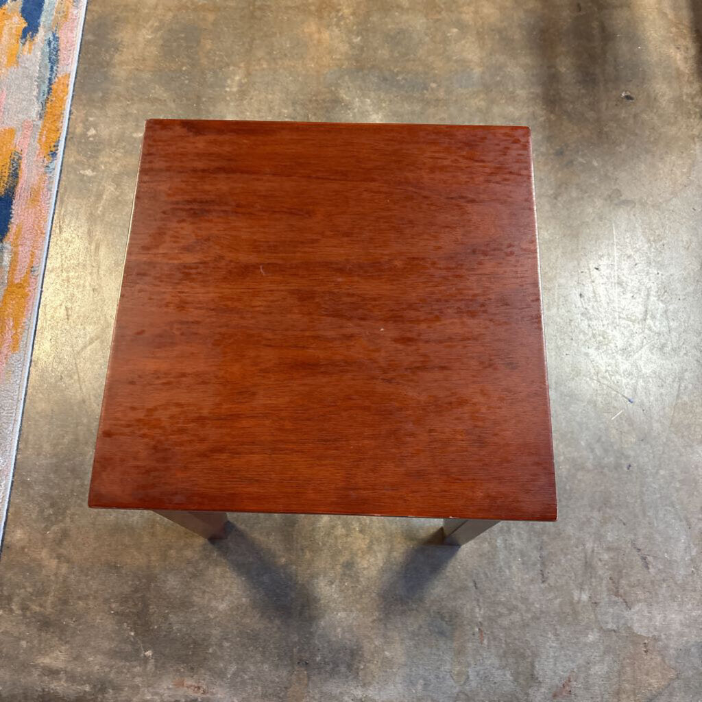 Square Wood Accent Table