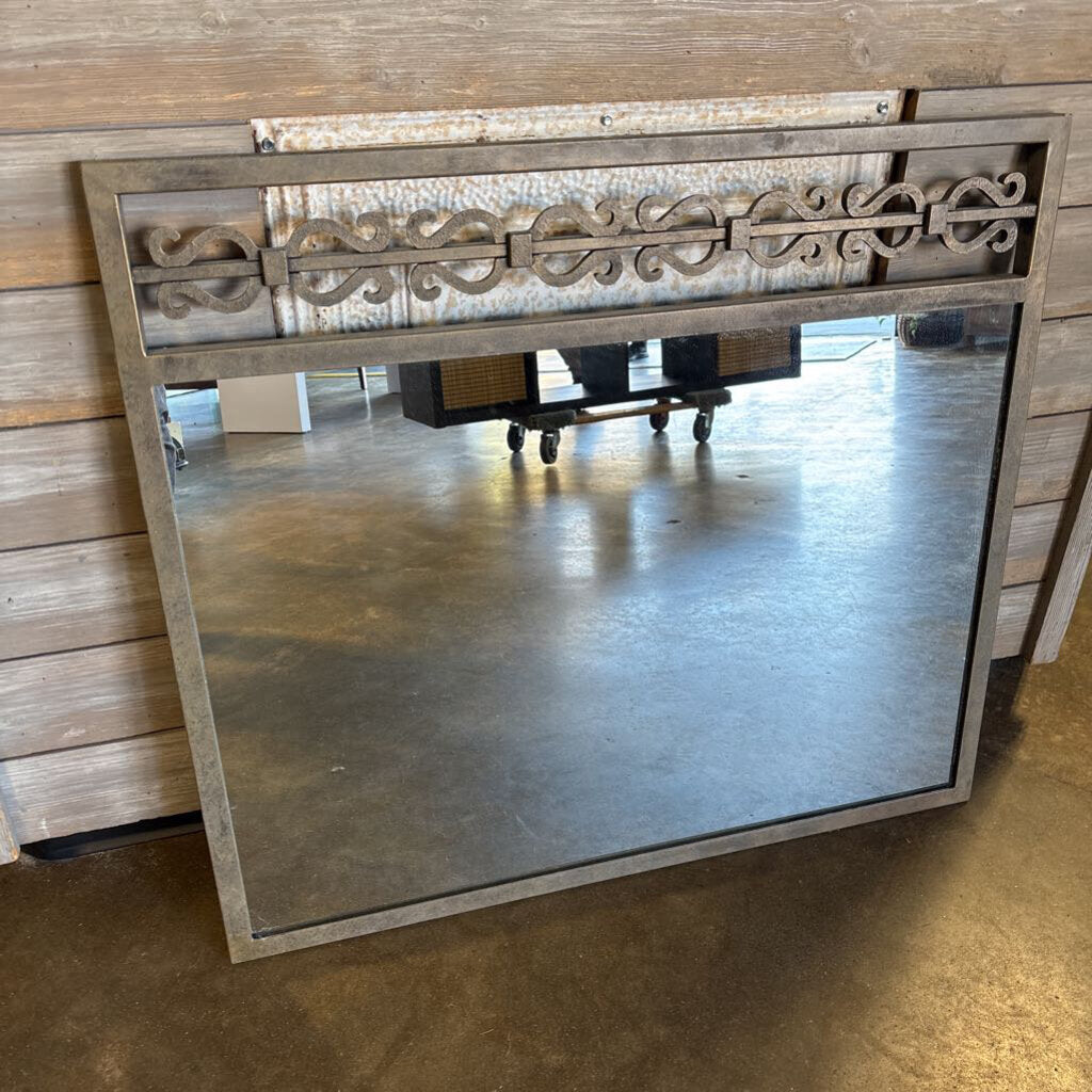 Heavy Iron Framed Mirror 36 X 32.5