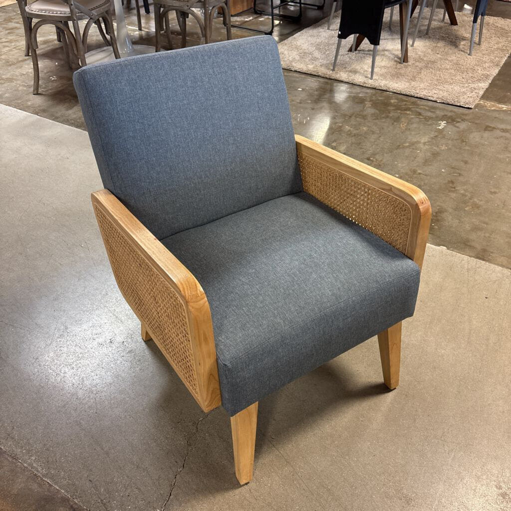 Wood/Rattan Cane Chair