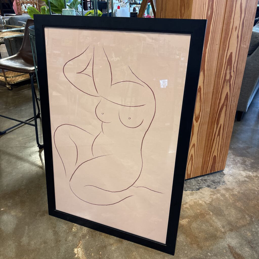 Nude Line Drawing 27 X 40