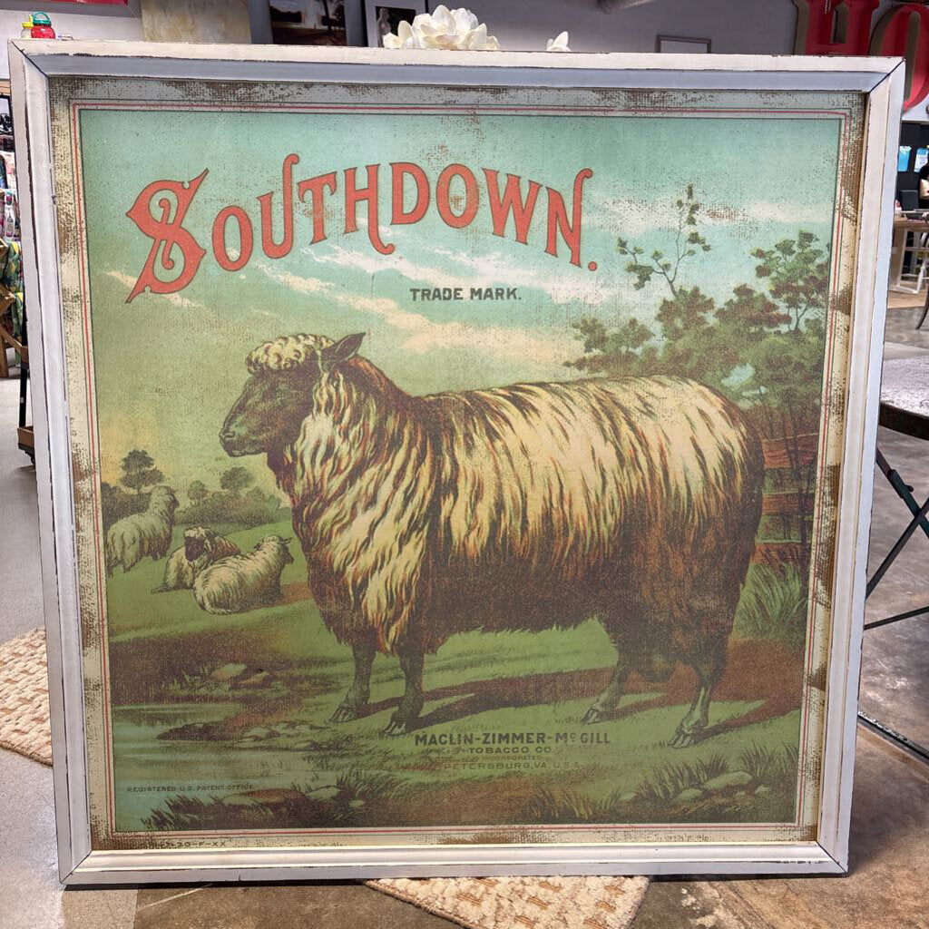 Southdown Tobacco Company Sheep Sign 48 X 48
