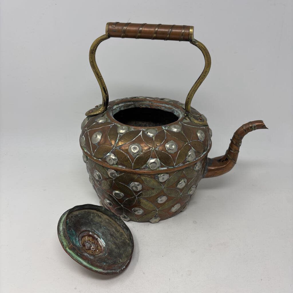 Copper/Mixed Metal Tea Pot