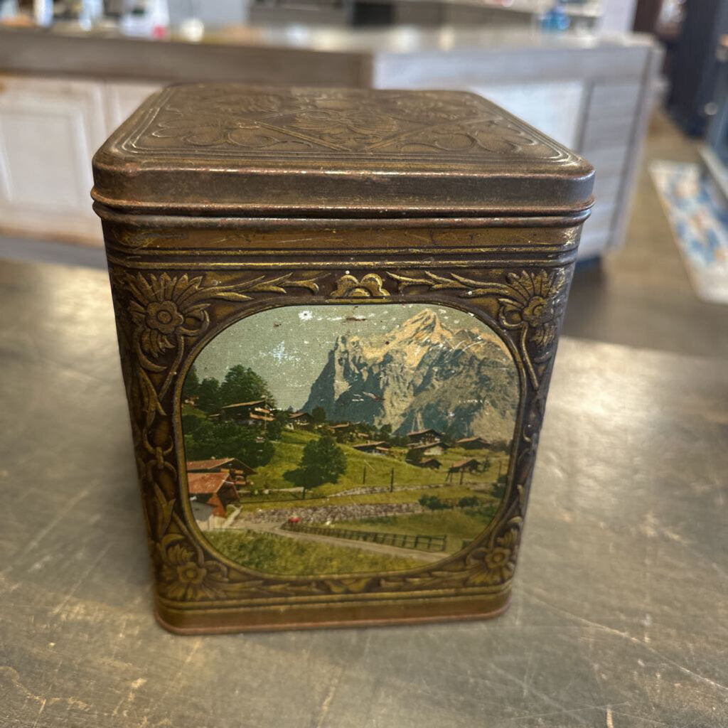 Vintage Biscuit Tin From Belgium